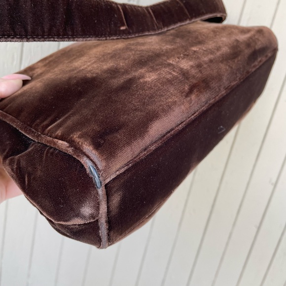 Vintage 2000’s Prada Velvet Bag - Picture 3 of 11